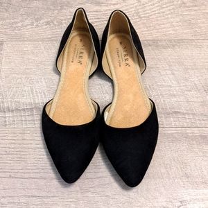 Serra Memory Foam flats size 8, black